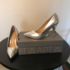 Silver High Heels